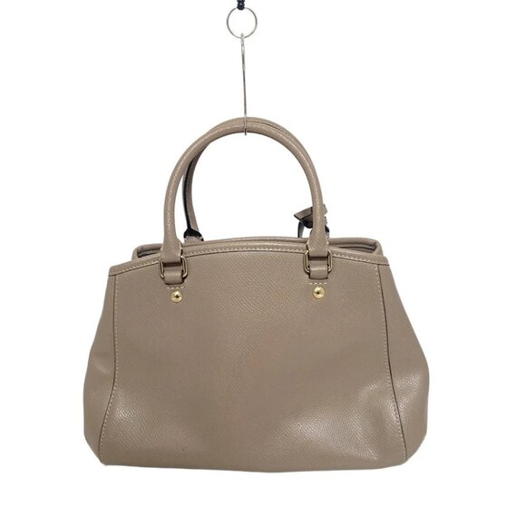 COACH - F34853 Beige Leather Tote Bag - Picture 3 of 8